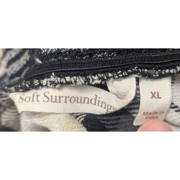 Soft Surroundings Plaid sequined 3/4 Sleeve Tunic Top Women's Size XL - Picture 4 of 6